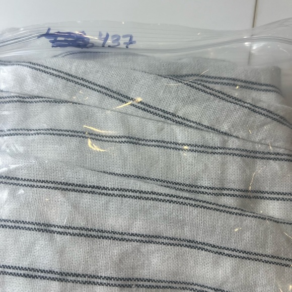 GAP Women's Easy Pant Linen black and white striped Size medium pockets - Picture 11 of 11